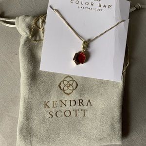 Kendra Scott red adjustable necklace